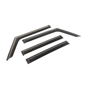 Jeep Wrangler JK Window Visors - Front + Rear - Rugged Ridge - Matte Black - 2018